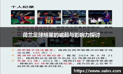 荷兰足球明星的崛起与影响力探讨